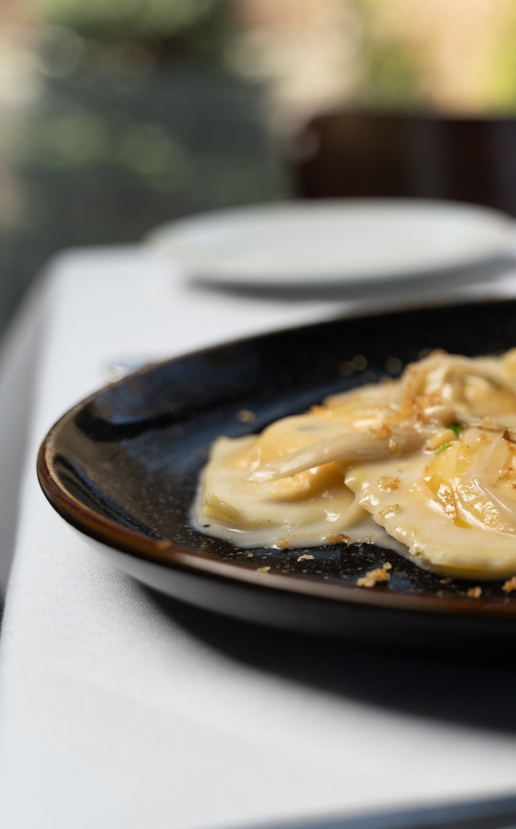 Plate of Ravioli at Tramonto Restaurant